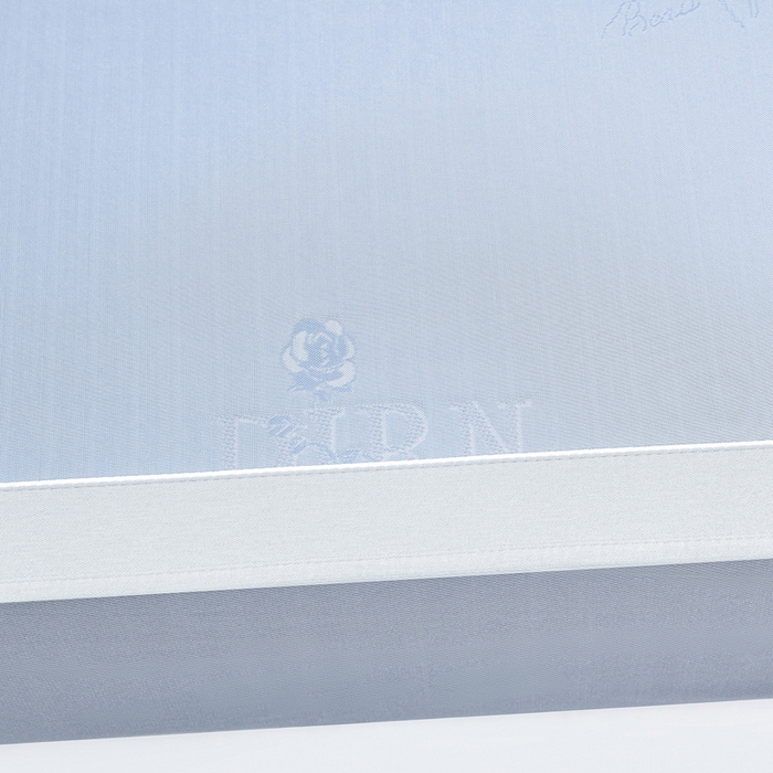 91家纺网 家纺一手货源 找家纺 小牛席业 2026新款【实拍风格】双PE高凉感-迪恩玫瑰提花冰丝席（床笠款）凉席竹席藤席冰藤席乳胶席豆豆席 蓝色