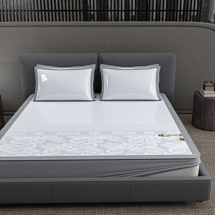 91家纺网 家纺一手货源 找家纺 （总）小牛席业 2026新款半定位大提花凉感冰丝席（床笠款）凉席竹席藤席冰藤席乳胶席豆豆席