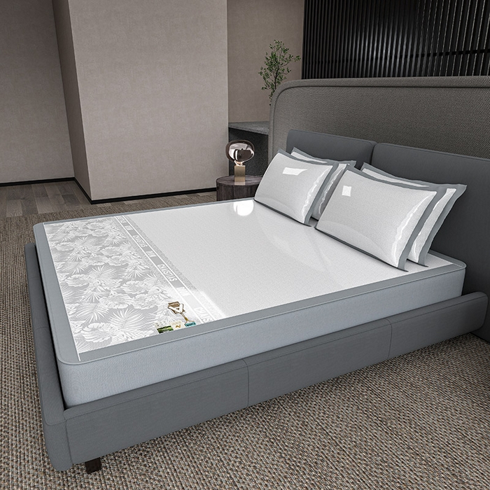 91家纺网 家纺一手货源 找家纺 （总）小牛席业 2026新款半定位大提花凉感冰丝席（床笠款）凉席竹席藤席冰藤席乳胶席豆豆席