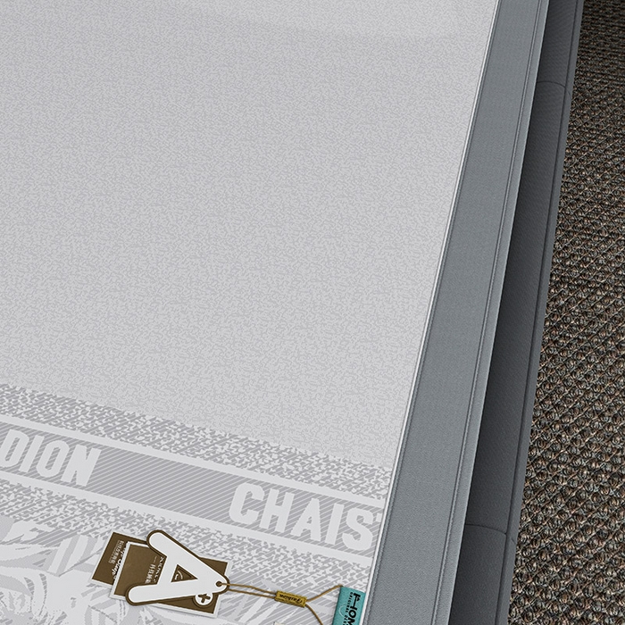 91家纺网 家纺一手货源 找家纺 小牛席业 2026新款半定位大提花凉感冰丝席（床笠款）凉席竹席藤席冰藤席乳胶席豆豆席 灰色