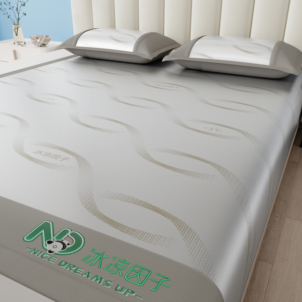 91家纺网 家纺一手货源 找家纺 （总）雅诗帛 2026新款冰凉因子床席款冰丝席