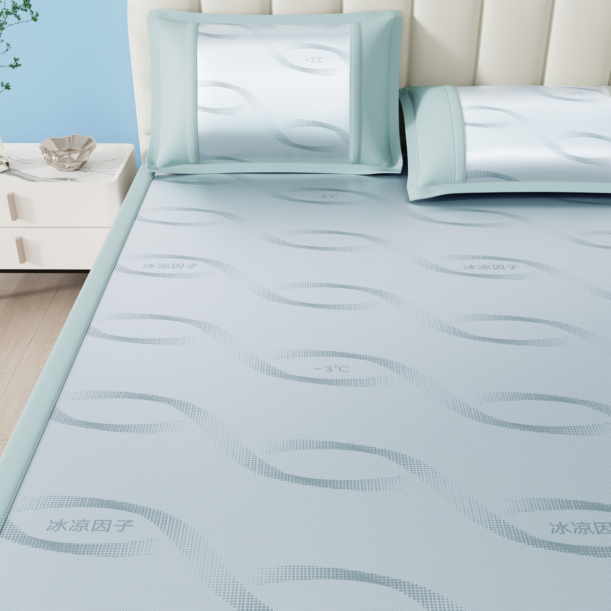 91家纺网 家纺一手货源 找家纺 （总）雅诗帛 2026新款冰凉因子床席款冰丝席