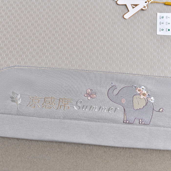 91家纺网 家纺一手货源 找家纺 小牛席业 2026新款小冰块大象凉感冰丝席凉席竹席藤席冰藤席乳胶席豆豆席 香槟