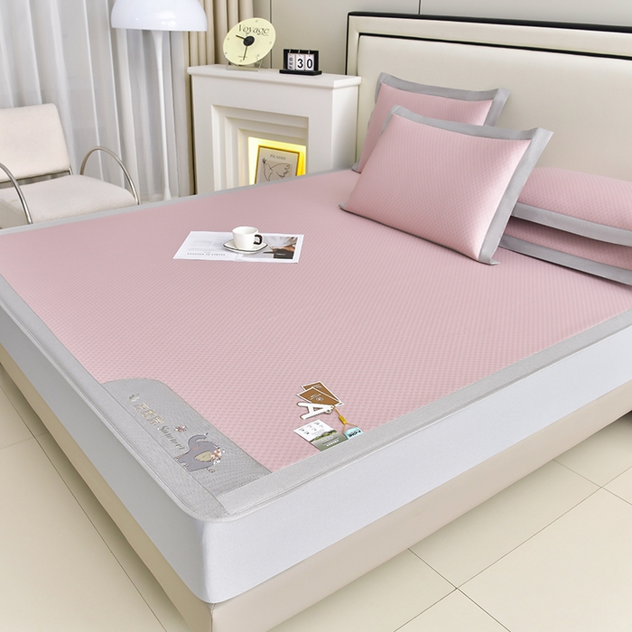 91家纺网 家纺一手货源 找家纺 （总）小牛席业 2026新款小冰块大象凉感冰丝席（床笠款）凉席竹席藤席冰藤席乳胶席豆豆席