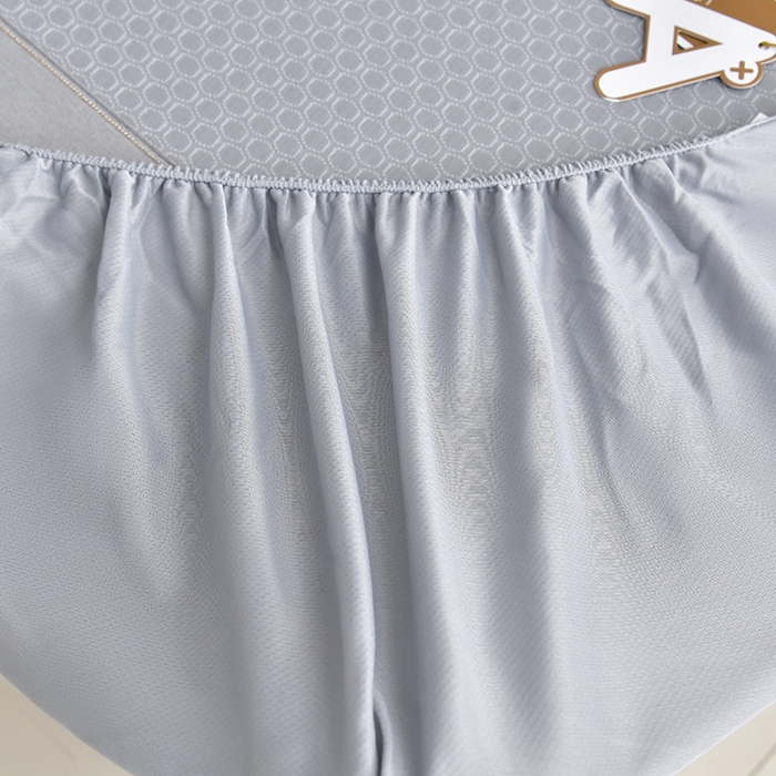 91家纺网 家纺一手货源 找家纺 小牛席业 2026新款小冰块大象凉感冰丝席（床笠款）凉席竹席藤席冰藤席乳胶席豆豆席 灰色