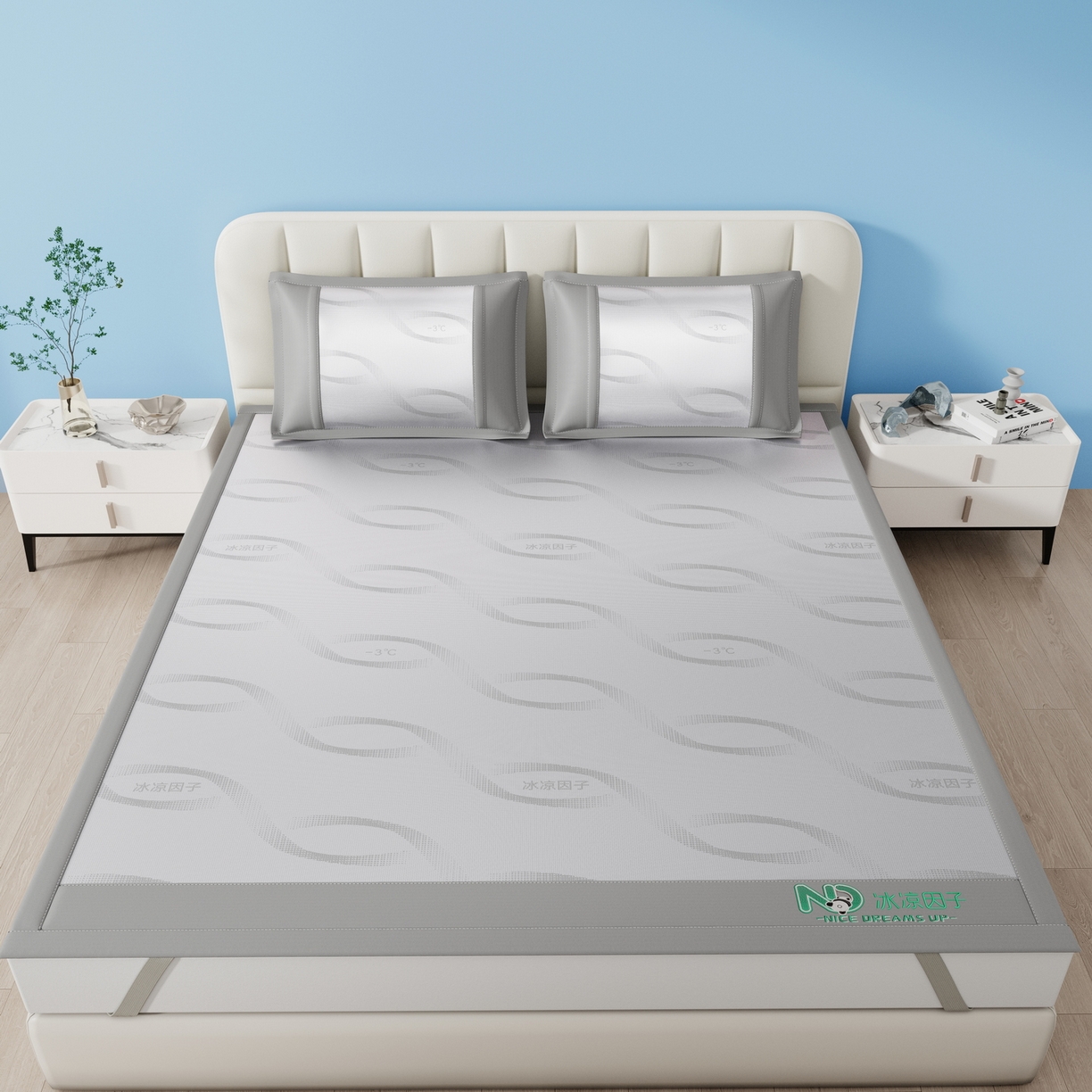 91家纺网 家纺一手货源 找家纺 （总）雅诗帛 2026新款冰凉因子冰丝席-冰凉因子