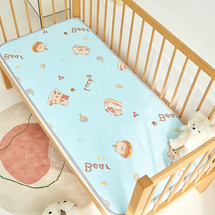 91家纺网 家纺一手货源 找家纺 （总）奇丝雅 2026新款A类母婴级婴儿凉感冰豆豆凉席儿童新生小宝宝床幼儿园床拼接床冰丝席