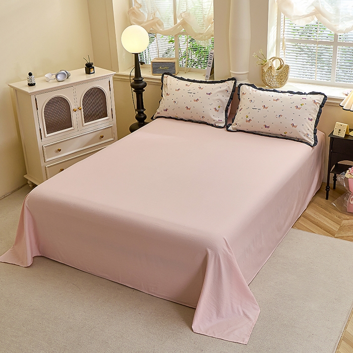 91家纺网 家纺一手货源 找家纺 一比一家纺 2026新款木棉赫本风花边夏被夏凉被空调被 狗狗乐园