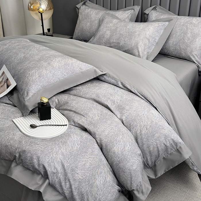 91家纺网 家纺一手货源 找家纺 （总）乐蔻家纺 2026新款宽边数码精梳长绒棉纯棉四件套