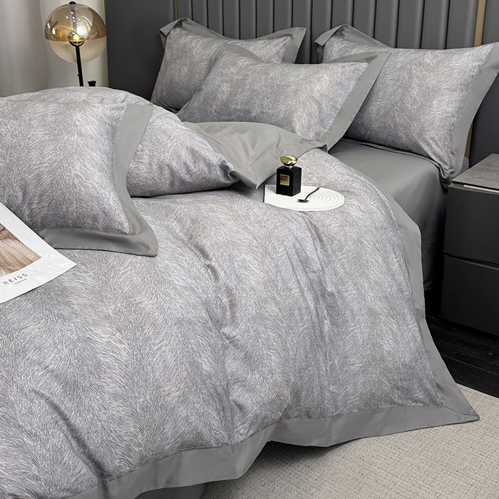 91家纺网 家纺一手货源 找家纺 （总）乐蔻家纺 2026新款宽边数码精梳长绒棉纯棉四件套