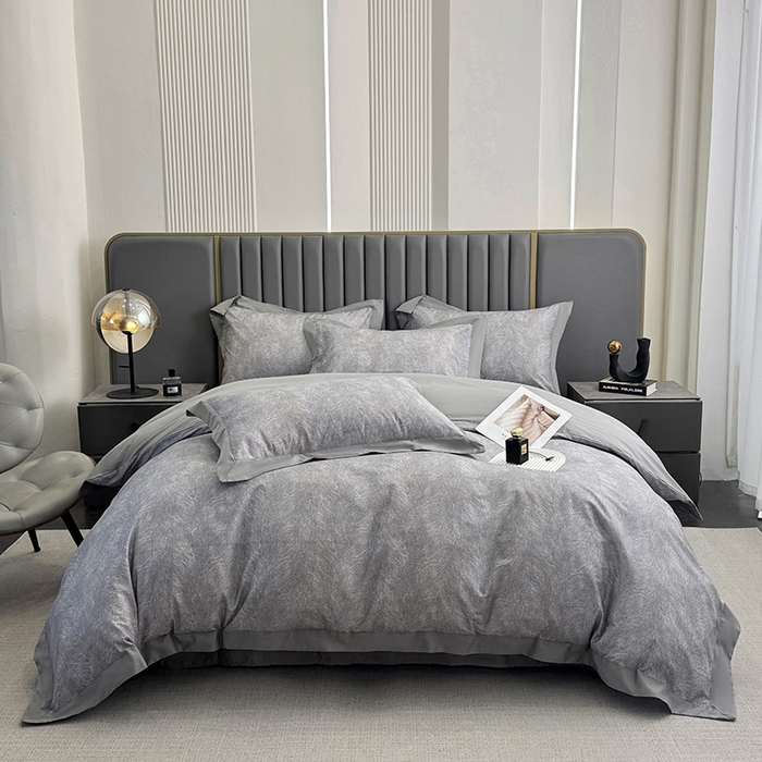 91家纺网 家纺一手货源 找家纺 （总）乐蔻家纺 2026新款宽边数码精梳长绒棉纯棉四件套