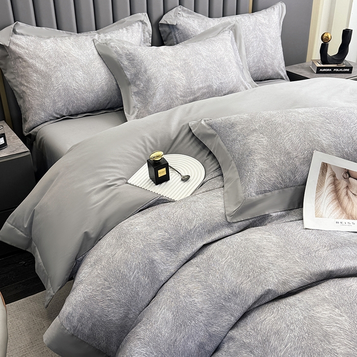 91家纺网 家纺一手货源 找家纺 （总）乐蔻家纺 2026新款宽边数码精梳长绒棉纯棉四件套