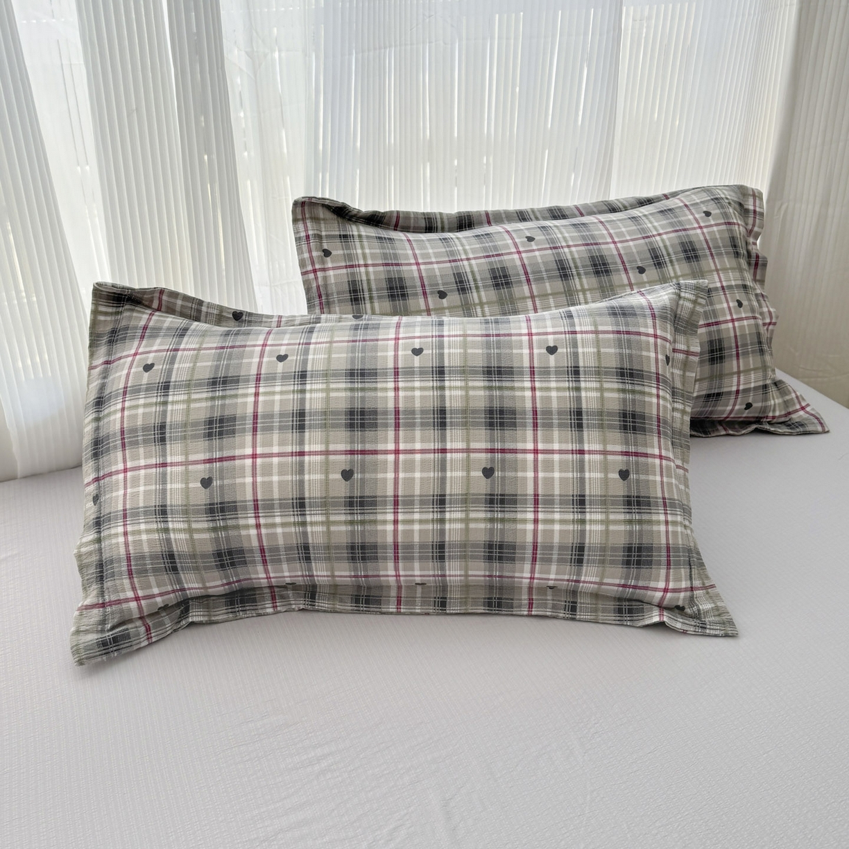 91家纺网 家纺一手货源 找家纺 默忆 2026新款A泡芙双层纱大豆夏被夏凉被空调被夏被四件套 泡芙-心之韵律