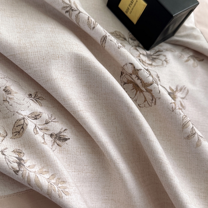 91家纺网 家纺一手货源 找家纺 乐蔻家纺 2026新款宽边数码精梳长绒棉纯棉四件套 舒言 粉