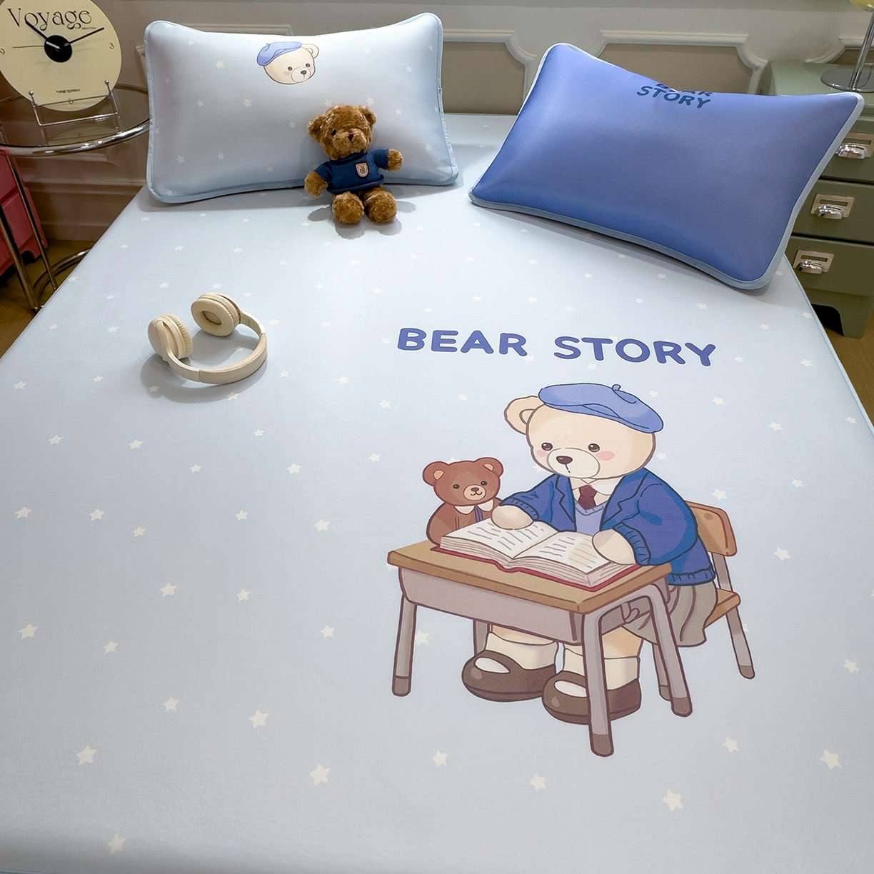 91家纺网 家纺一手货源 找家纺 （总）丝羽坊 2026新款ins设计师原创大版小清新卡通冰皮复合软凉席 