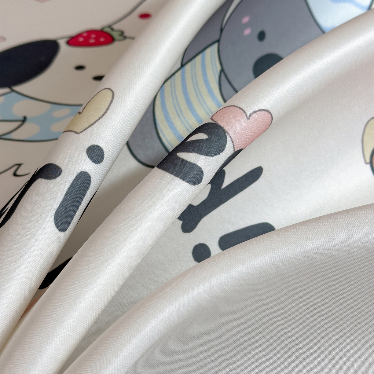 91家纺网 家纺一手货源 找家纺 丝羽坊 2026新款ins设计师原创大版小清新卡通冰皮复合软凉席  萌友相伴-平铺款