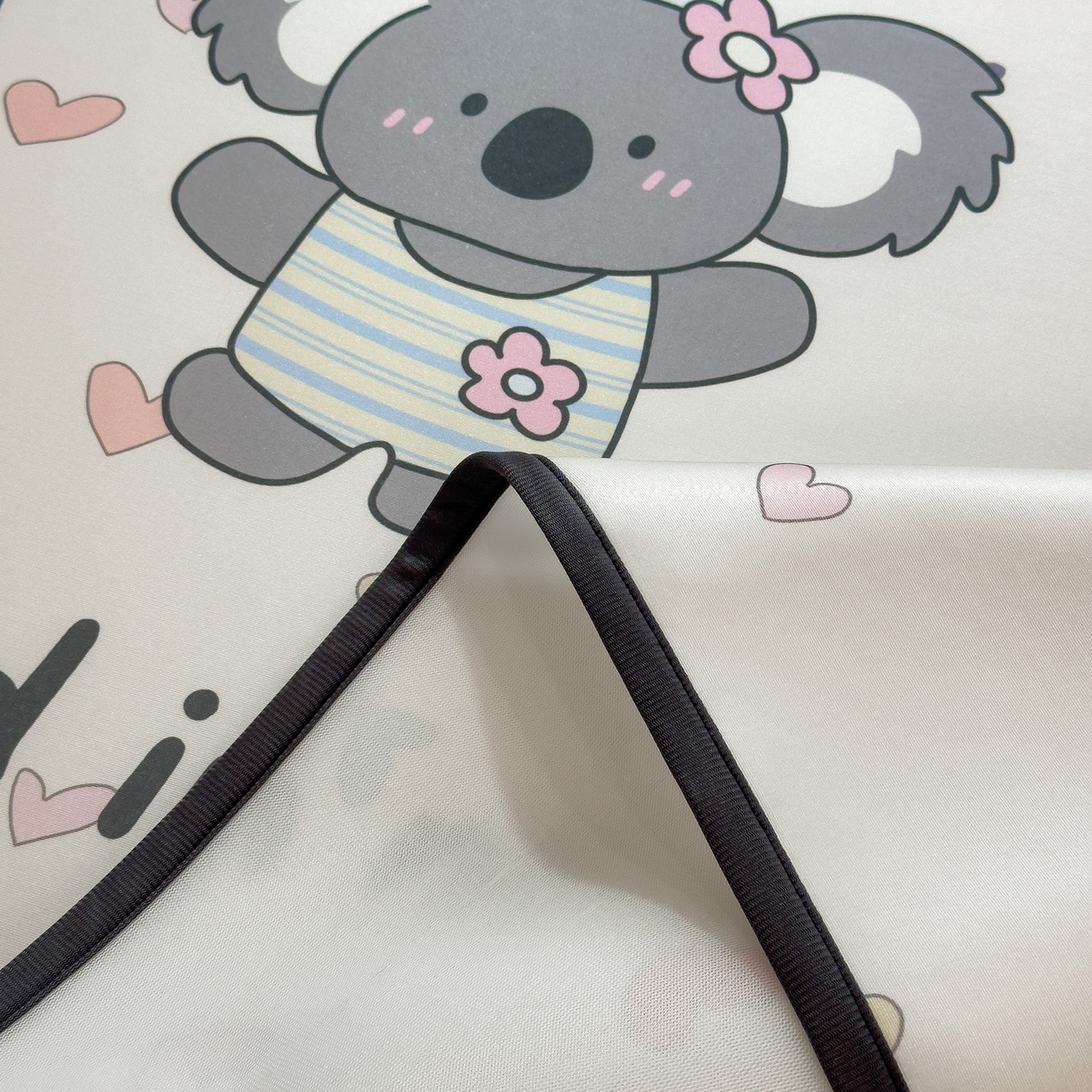 91家纺网 家纺一手货源 找家纺 丝羽坊 2026新款ins设计师原创大版小清新卡通冰皮复合软凉席  萌友相伴-平铺款