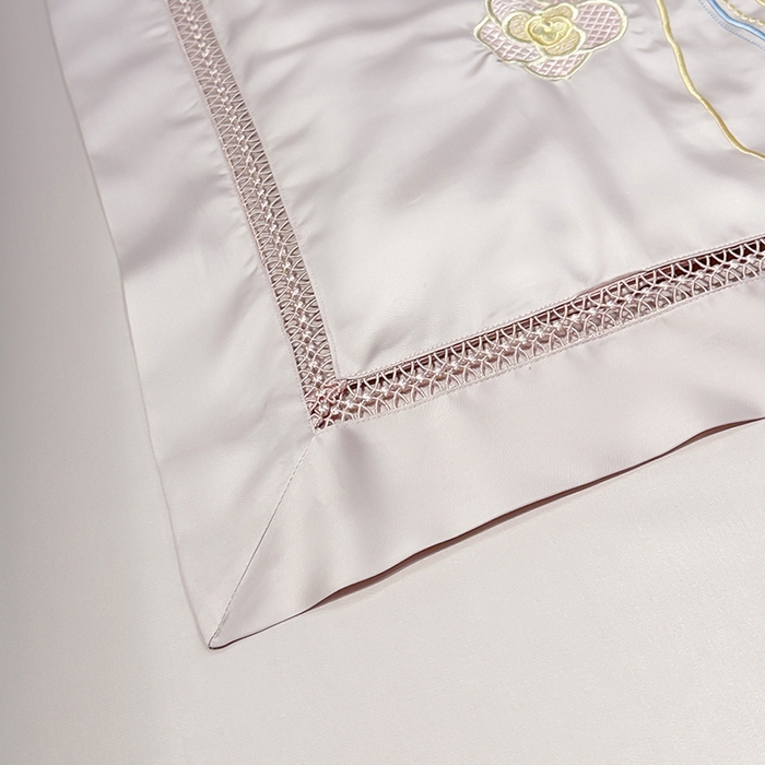 91家纺网 家纺一手货源 找家纺 欧夏家纺 2026新款兰精天丝刺绣镂空夏被空调被夏凉被薄被子-泊莱丽 紫粉色