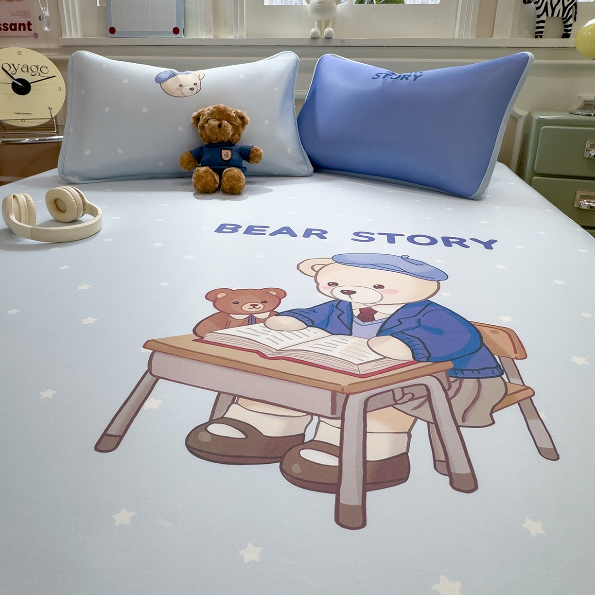 91家纺网 家纺一手货源 找家纺 （总）丝羽坊 2026新款ins设计师原创大版小清新卡通冰皮复合软凉席 