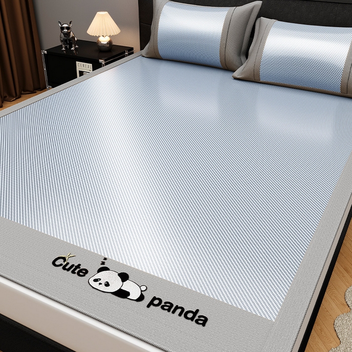 91家纺网 家纺一手货源 找家纺 （总）雅诗帛 2026新款轻柔丝凉席冰丝席三件套竹席席藤席草席凉感席空调席PE席学生宿舍