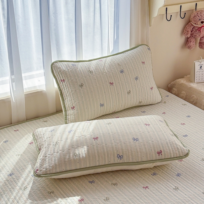 91家纺网 家纺一手货源 找家纺 赛丽雅 2026春夏新款毛巾绣床盖三件套 青春女孩