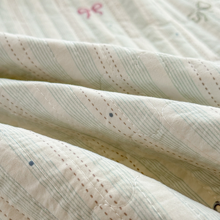 91家纺网 家纺一手货源 找家纺 赛丽雅 2026春夏新款毛巾绣床盖三件套 青春女孩