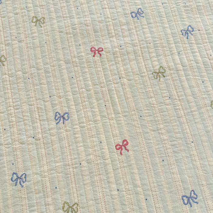 91家纺网 家纺一手货源 找家纺 赛丽雅 2026春夏新款毛巾绣床盖三件套 青春女孩