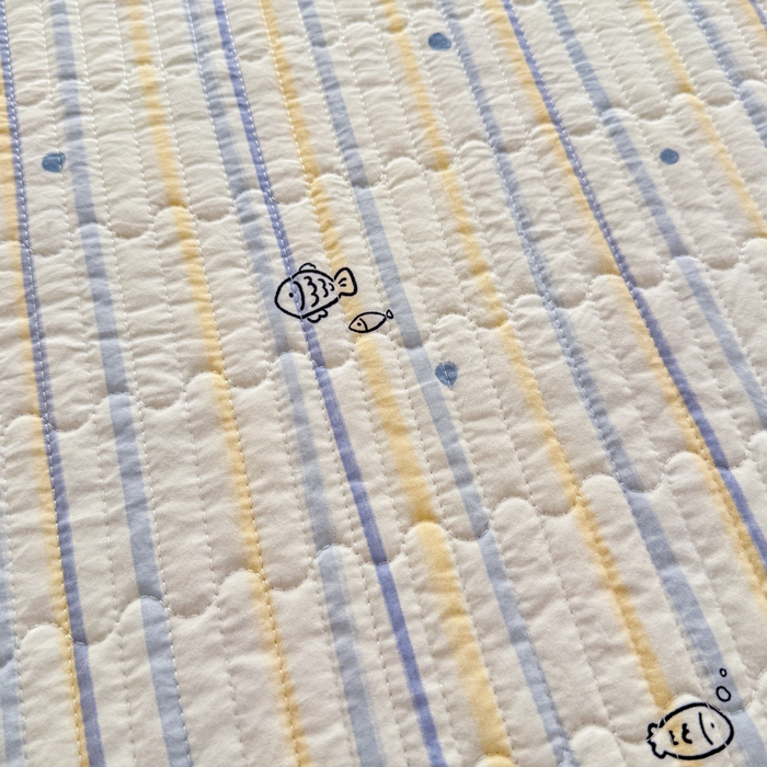 91家纺网 家纺一手货源 找家纺 赛丽雅 2026春夏新款毛巾绣床盖三件套 小鸭鸭