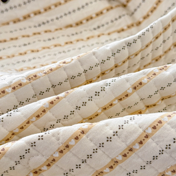 91家纺网 家纺一手货源 找家纺 赛丽雅 2026春夏新款毛巾绣床盖三件套 好朋友