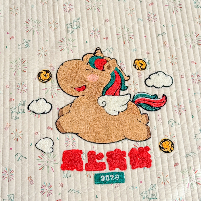 91家纺网 家纺一手货源 找家纺 赛丽雅 2026春夏新款毛巾绣床盖三件套 马上有钱