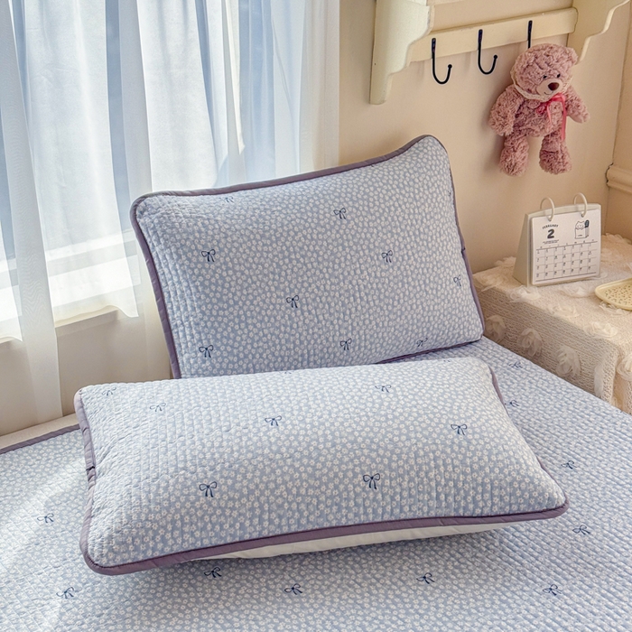 91家纺网 家纺一手货源 找家纺 赛丽雅 2026春夏新款毛巾绣床盖三件套 音乐家