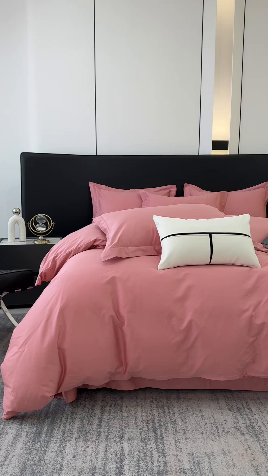 91家纺网 家纺一手货源 找家纺 （总）乐蔻家纺 2026新款100S长绒棉纯棉素色款四件套