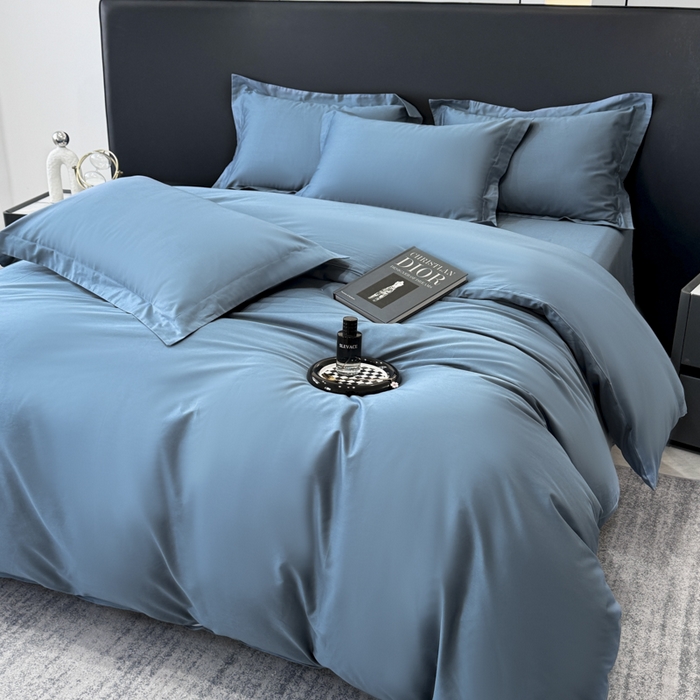 91家纺网 家纺一手货源 找家纺 （总）乐蔻家纺 2026新款100S长绒棉纯棉素色款四件套