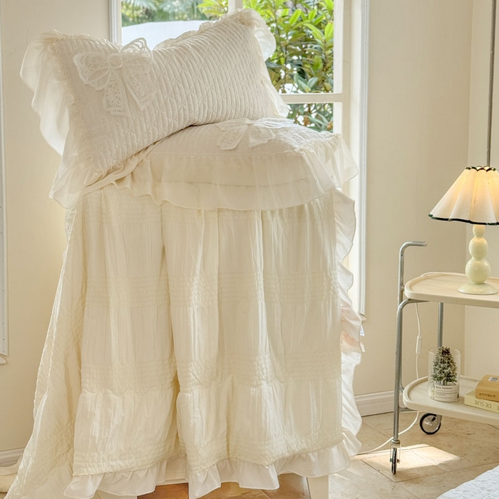 91家纺网 家纺一手货源 找家纺 （总）梵克保罗 2026春夏新款雪纺床盖夏被夏凉被空调被四件套单夏被床盖三件套