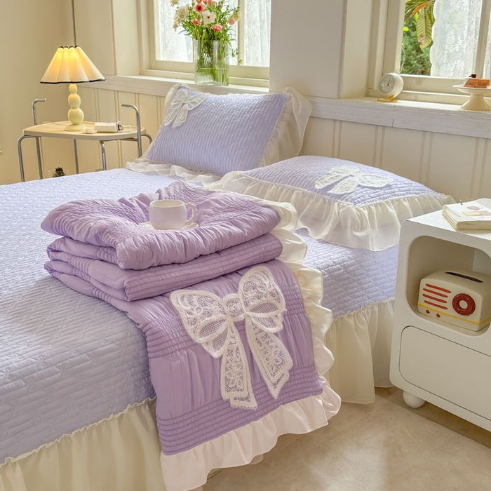 91家纺网 家纺一手货源 找家纺 （总）梵克保罗 2026春夏新款雪纺床盖夏被夏凉被空调被四件套单夏被床盖三件套