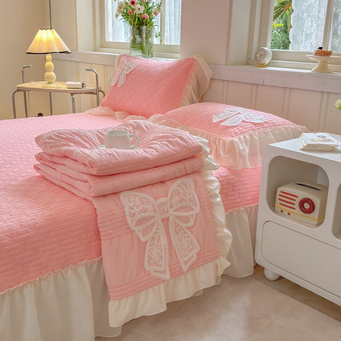 91家纺网 家纺一手货源 找家纺 （总）梵克保罗 2026春夏新款雪纺床盖夏被夏凉被空调被四件套单夏被床盖三件套