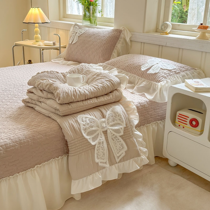 91家纺网 家纺一手货源 找家纺 （总）梵克保罗 2026春夏新款雪纺床盖夏被夏凉被空调被四件套单夏被床盖三件套