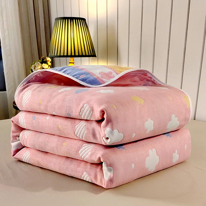 91家纺网 家纺一手货源 找家纺 （总）静缘分 2026新款全棉纯棉6层纱布毛巾被纯棉六层纱布毯