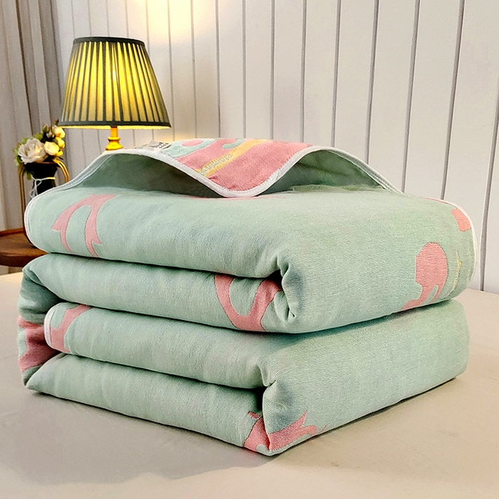 91家纺网 家纺一手货源 找家纺 （总）静缘分 2026新款全棉纯棉6层纱布毛巾被纯棉六层纱布毯