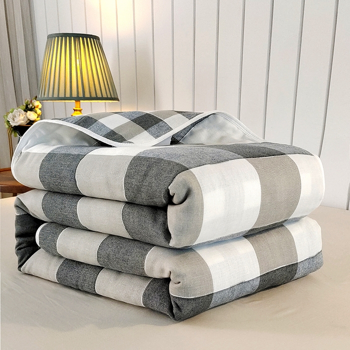 91家纺网 家纺一手货源 找家纺 （总）静缘分 2026新款全棉纯棉6层纱布毛巾被纯棉六层纱布毯