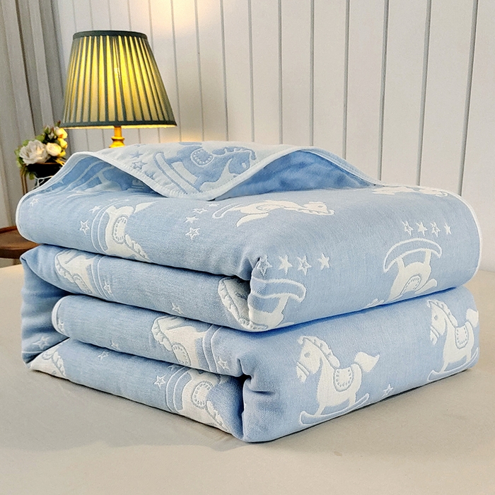 91家纺网 家纺一手货源 找家纺 （总）静缘分 2026新款全棉纯棉6层纱布毛巾被纯棉六层纱布毯