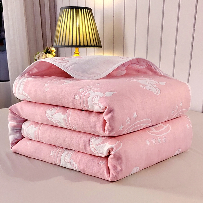 91家纺网 家纺一手货源 找家纺 （总）静缘分 2026新款全棉纯棉6层纱布毛巾被纯棉六层纱布毯