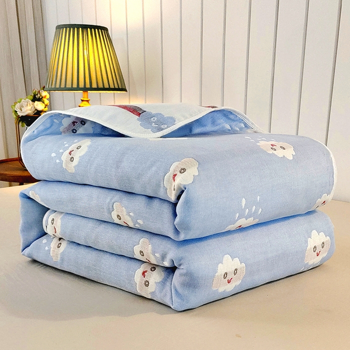 91家纺网 家纺一手货源 找家纺 （总）静缘分 2026新款全棉纯棉6层纱布毛巾被纯棉六层纱布毯