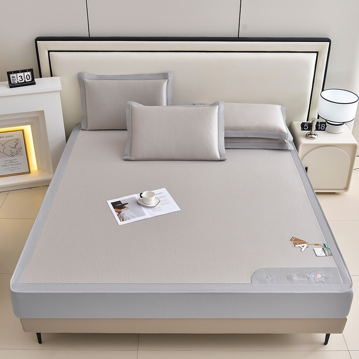 91家纺网 家纺一手货源 找家纺 （总）小牛席业 2026新款小冰块大象凉感冰丝席（床笠款）凉席竹席藤席冰藤席乳胶席豆豆席