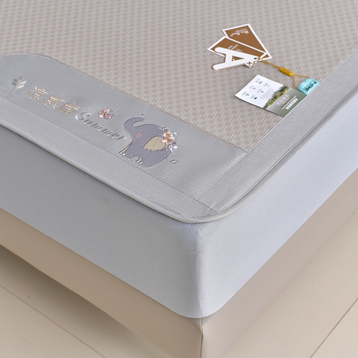 91家纺网 家纺一手货源 找家纺 （总）小牛席业 2026新款小冰块大象凉感冰丝席（床笠款）凉席竹席藤席冰藤席乳胶席豆豆席