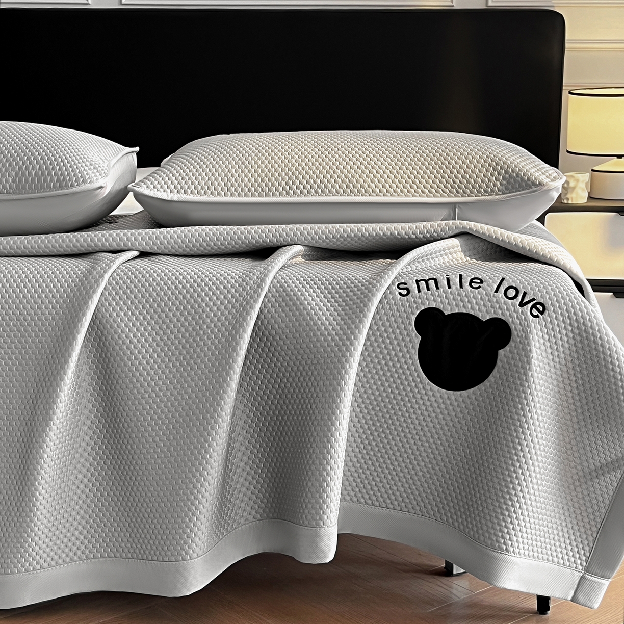 91家纺网 家纺一手货源 找家纺 （总）家品罗兰 2026新款夏季A类真PE凉感冰豆豆凉席冰丝床单单件冰丝席家用可机洗单人学生宿舍上下铺寝室席-大床