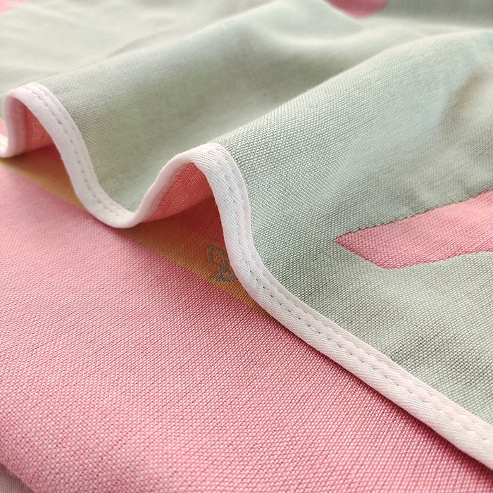 91家纺网 家纺一手货源 找家纺 静缘分 2026新款全棉纯棉6层纱布毛巾被纯棉六层纱布毯 动物园