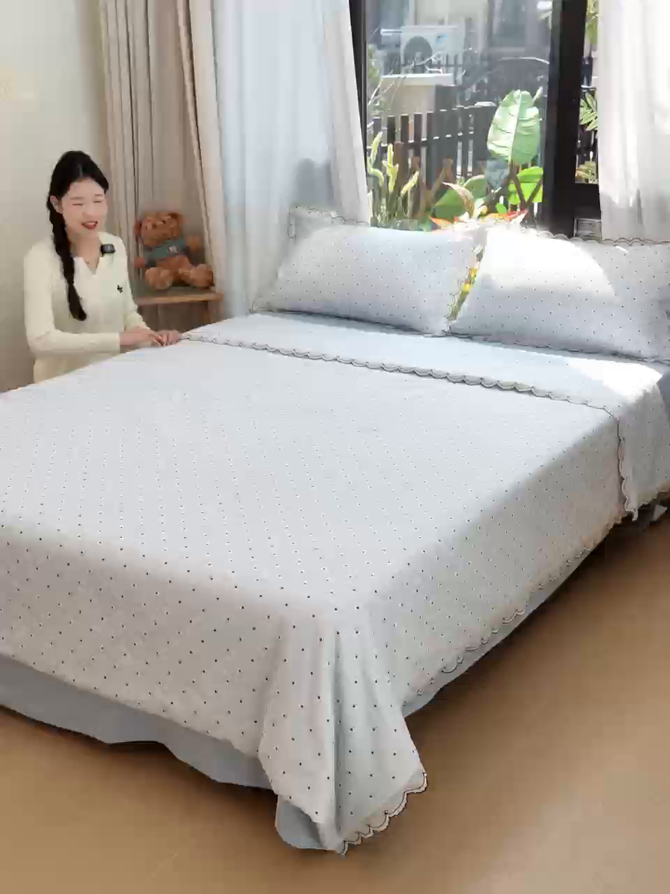 91家纺网 家纺一手货源 找家纺 （总）被窝家纺 2026新款全棉纯棉有氧双层纱多功能夏被夏凉被空调被四件套