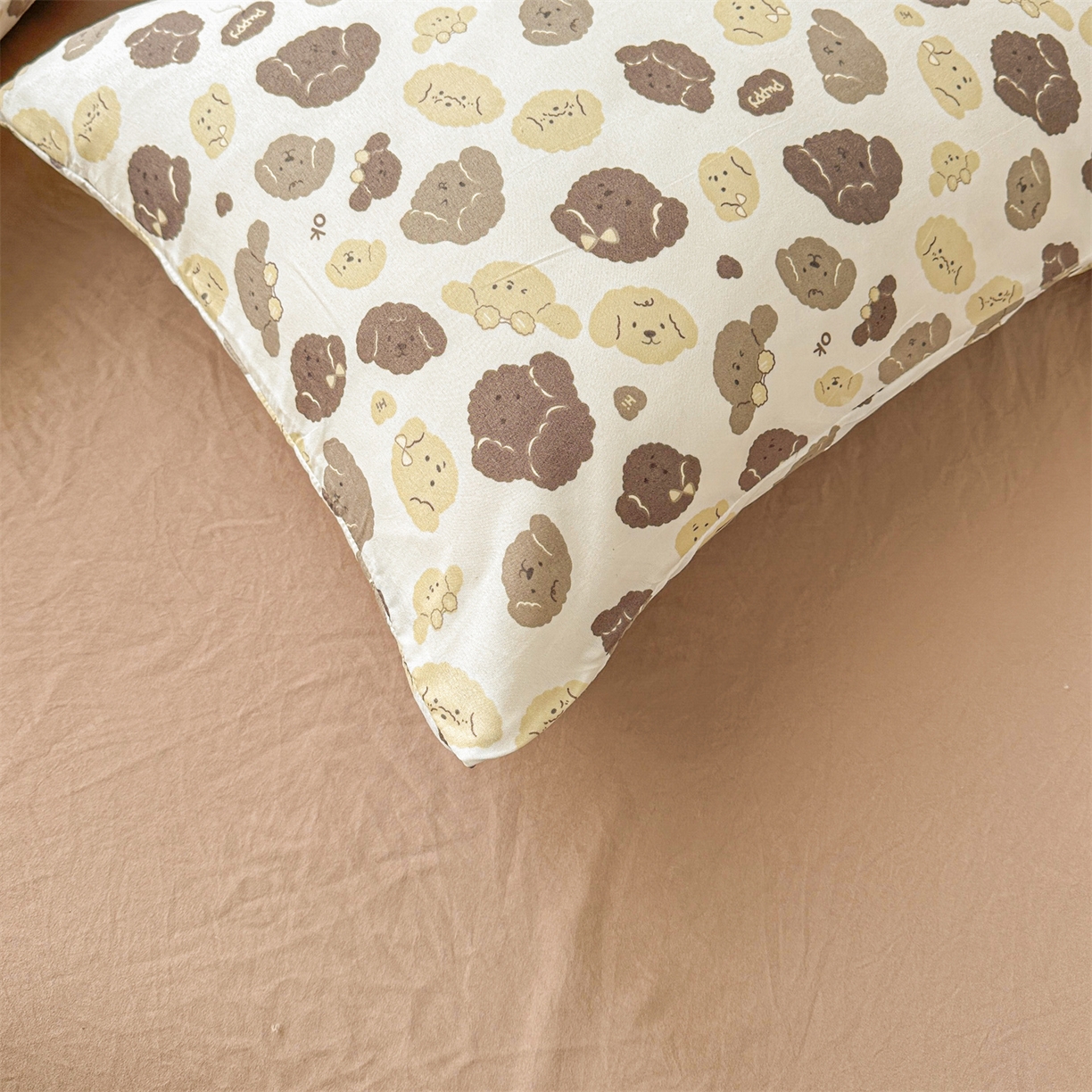 91家纺网 家纺一手货源 找家纺 晓时候 2026新款小清新印花夏被夏凉被空调被新疆棉花被被子被芯 开心小狗