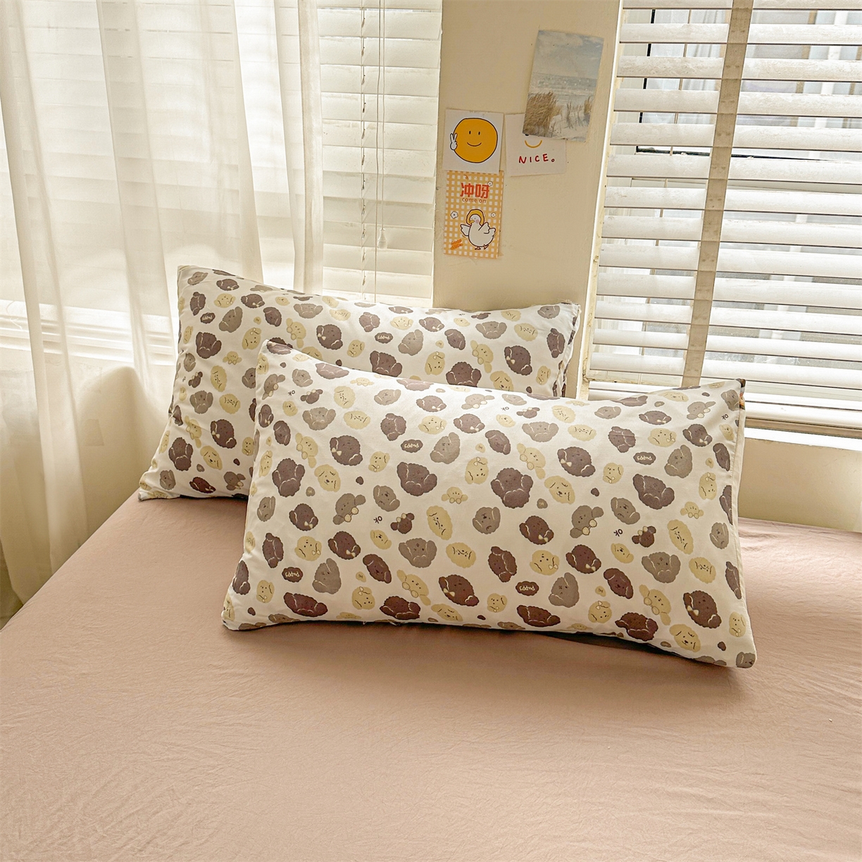 91家纺网 家纺一手货源 找家纺 晓时候 2026新款小清新印花夏被夏凉被空调被新疆棉花被被子被芯 开心小狗